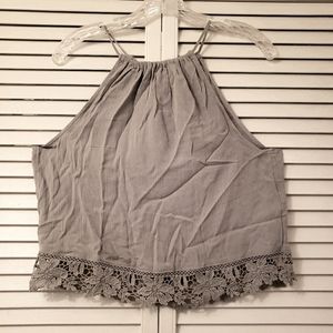 women's floral halter tank